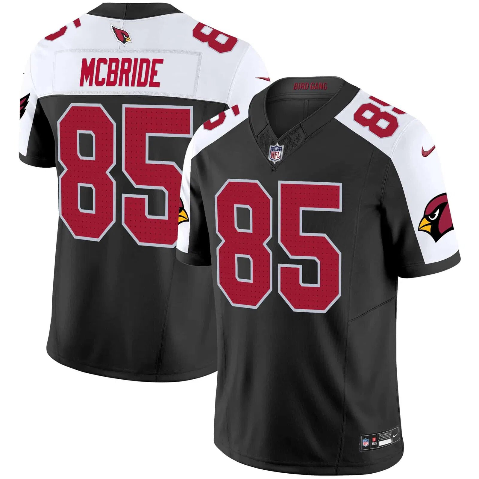 Men Arizona Cardinals #85 Mcbride Black Nike 2024 Vapor Limited NFL Jersey